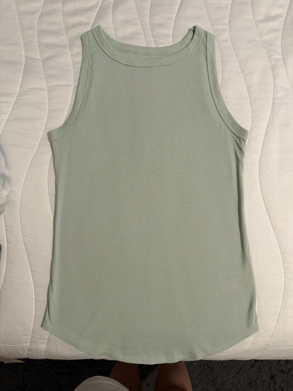 Target Sage Green Ribbed Tank Top